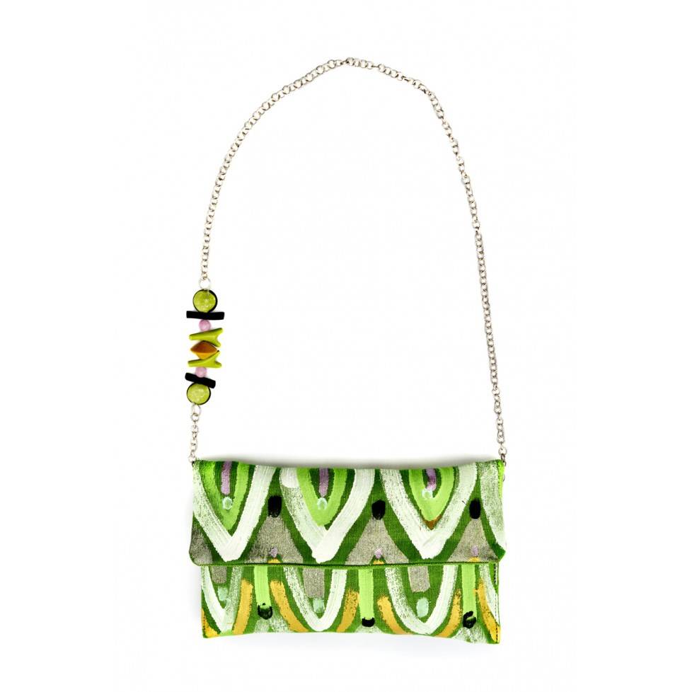 Le Botteghe Su Gologone Clutch dipinta a mano CL06 Moda