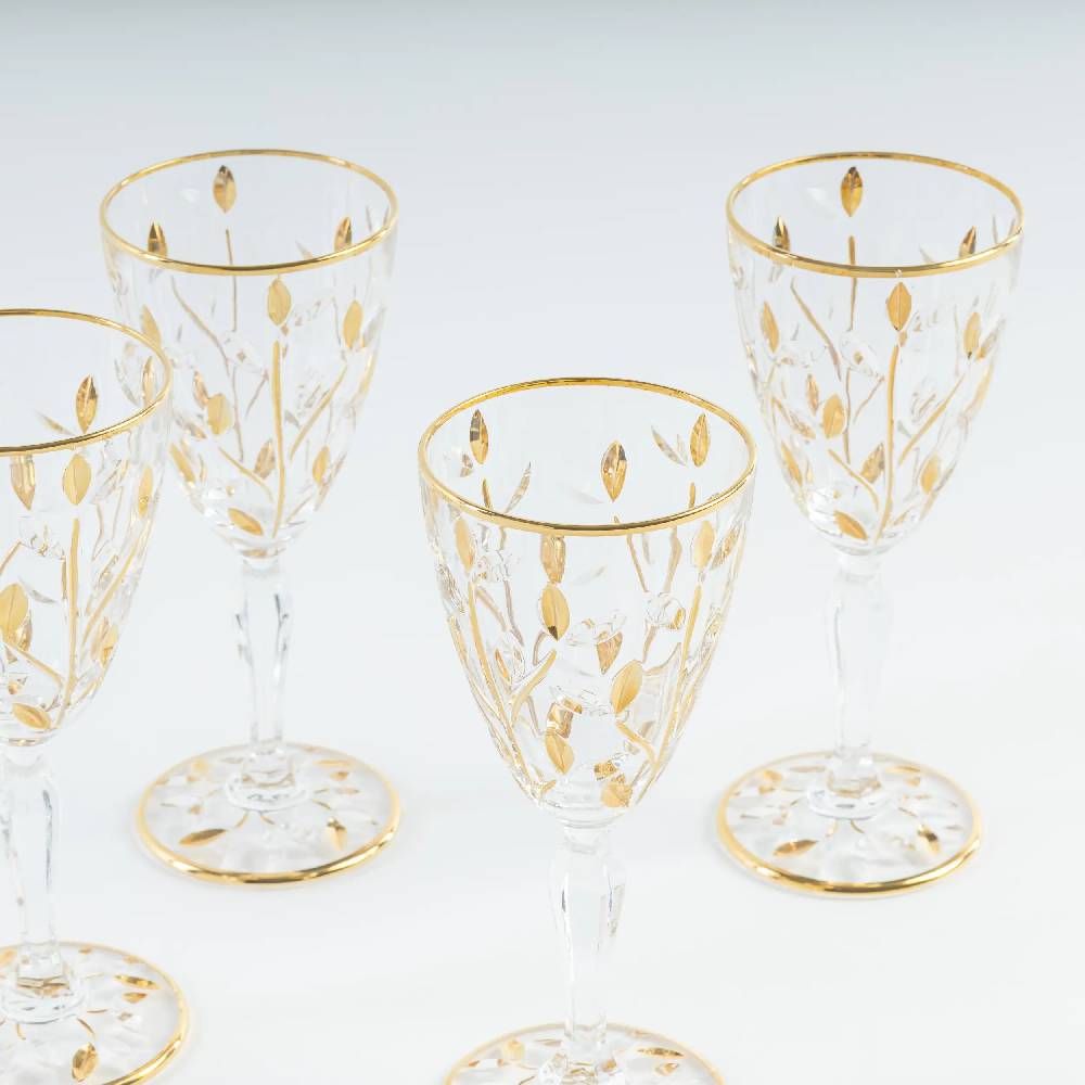 Les Ottomans Set of four crystal glasses CG06 Prezzo Ridotto
