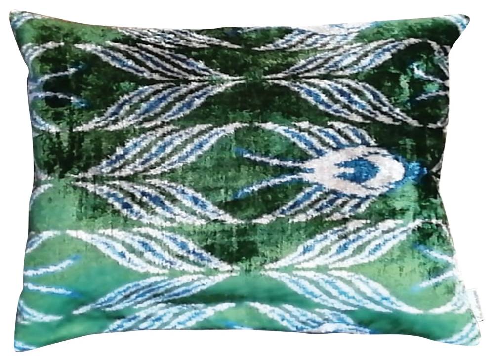 Les Ottomans Silk velvet cushion V431 2025