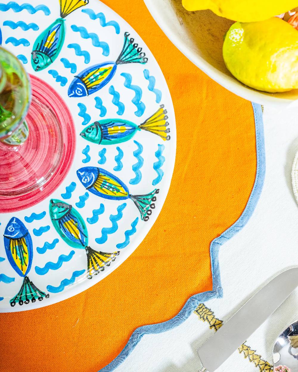 Les Ottomans Ceramic Sicilian plate SIP09 Soddisfazione Garantita
