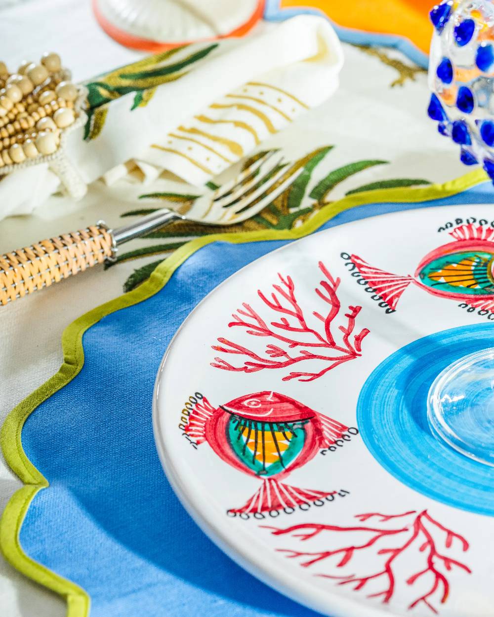 Les Ottomans Ceramic Sicilian plate SIP10 Qualità Garantita