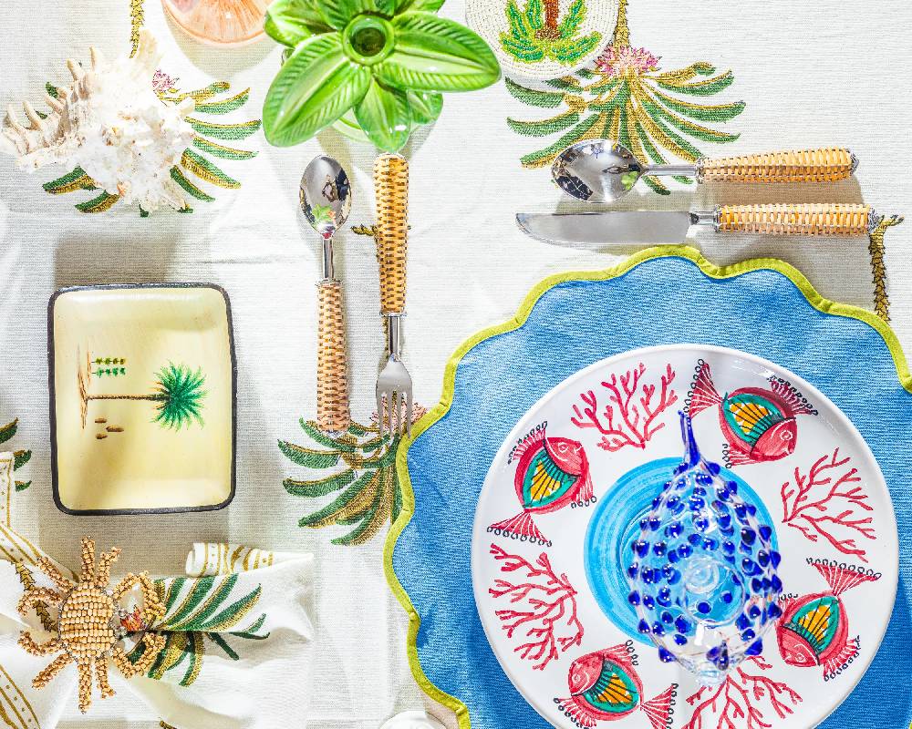Les Ottomans Ceramic Sicilian plate SIP11 Negozi Online