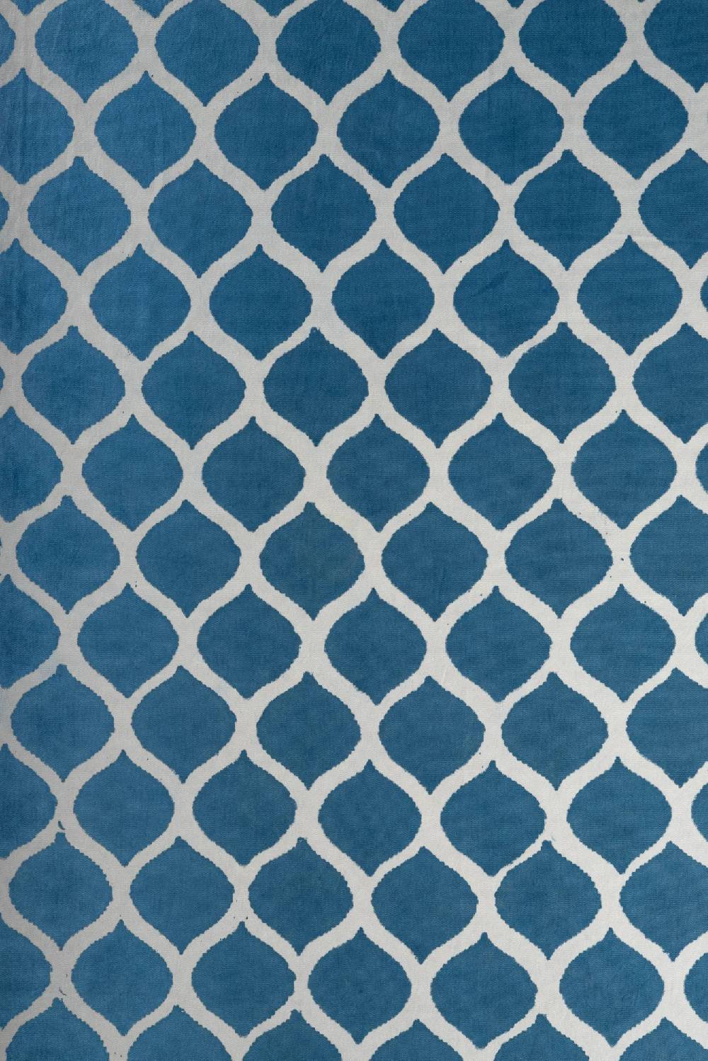 Les Ottomans Handprinted cotton tablecloth IKB16 Outlet