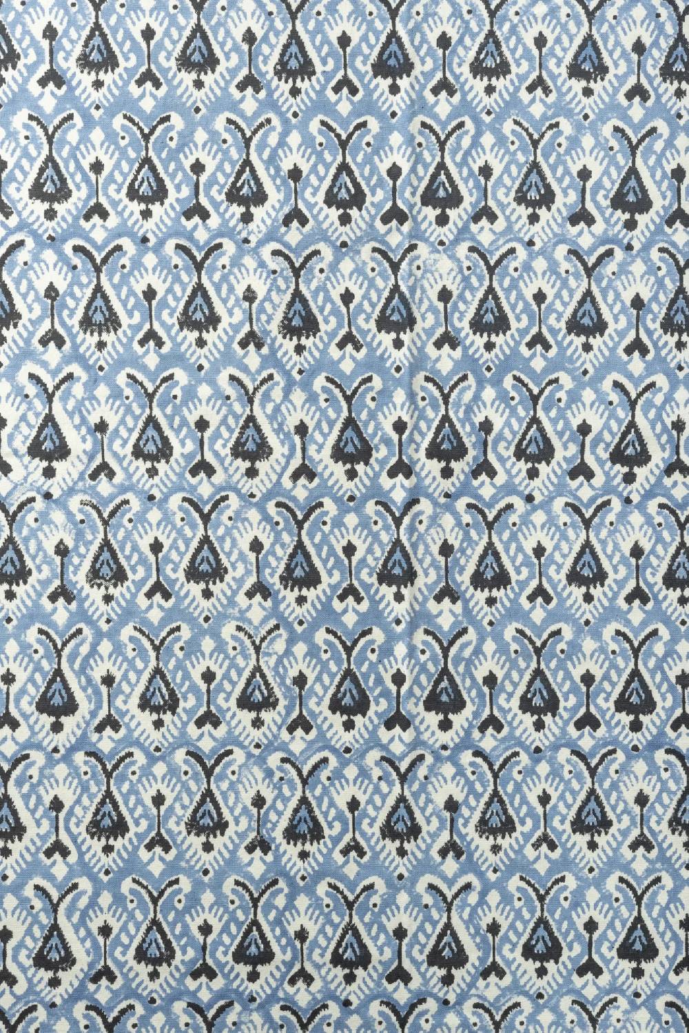 Les Ottomans Handprinted cotton tablecloth IKB50 I Più Venduti