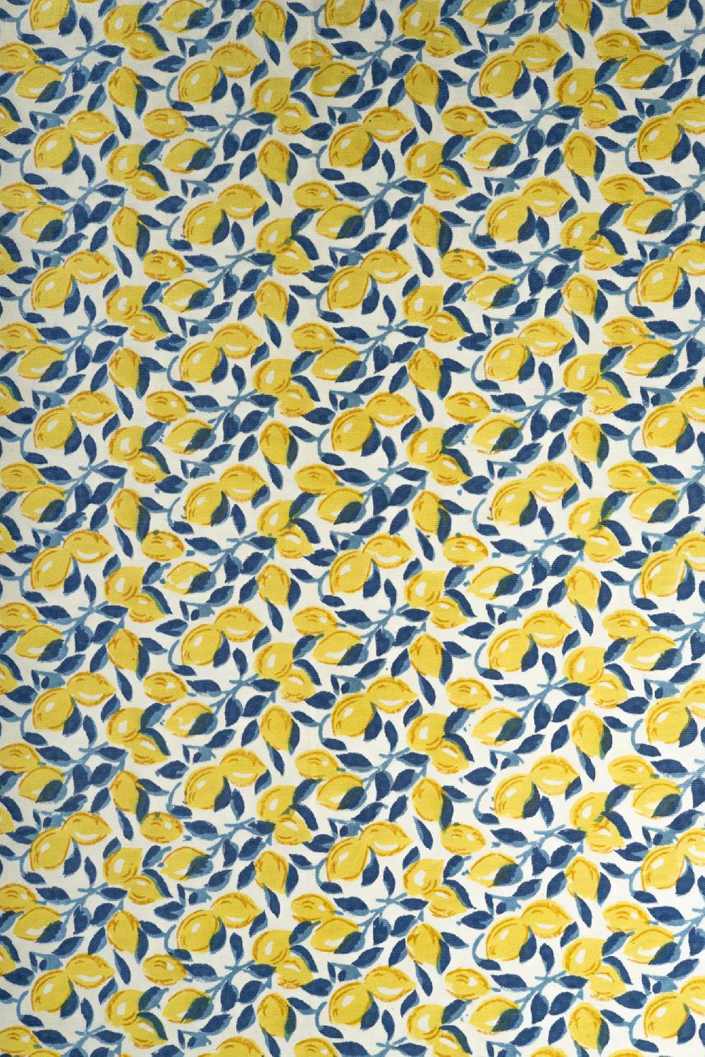 Les Ottomans Handprinted cotton tablecloth IKB75 In Linea