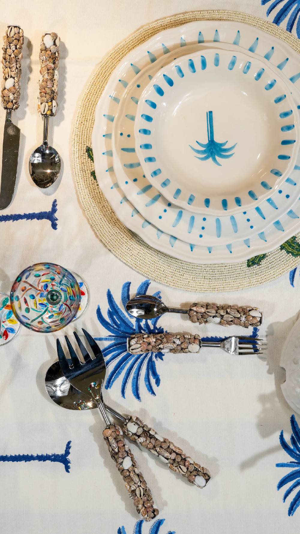 Les Ottomans Set posate SHELL SERVING SET Saldi Di Fabbrica