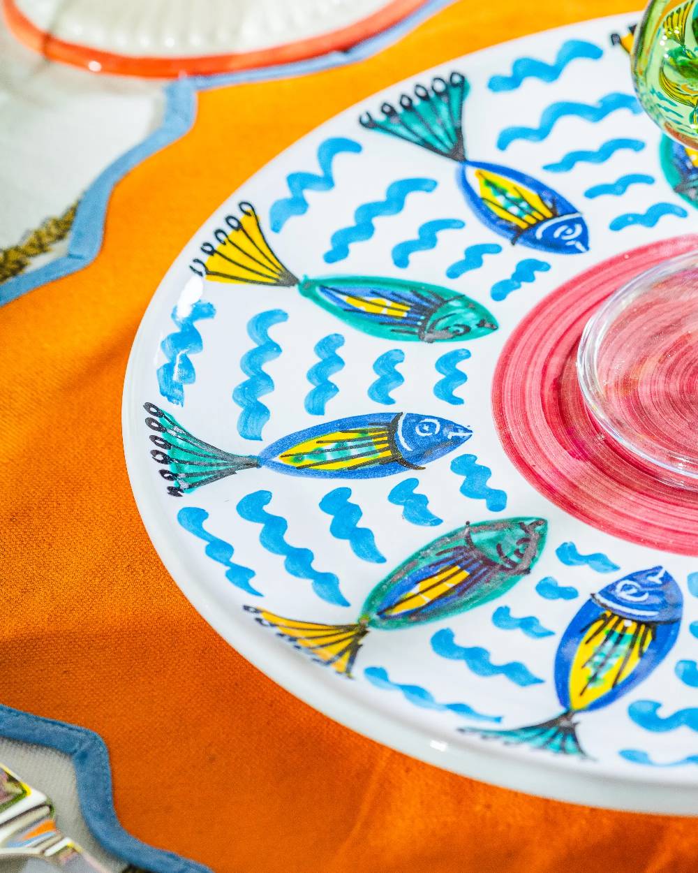 Les Ottomans Ceramic Sicilian plate SIP07 Italia
