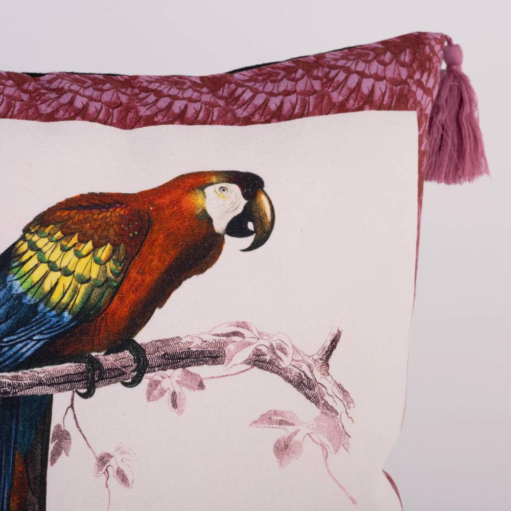 Les Ottomans Menagerie cotton cushion MCU02 Qualità Garantita