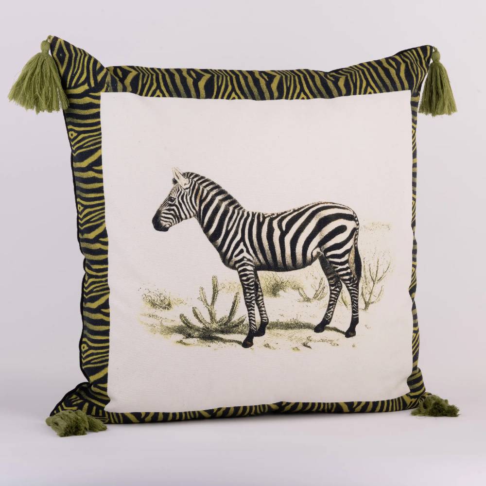 Les Ottomans Menagerie cotton cushion MCU03 Negozi Online