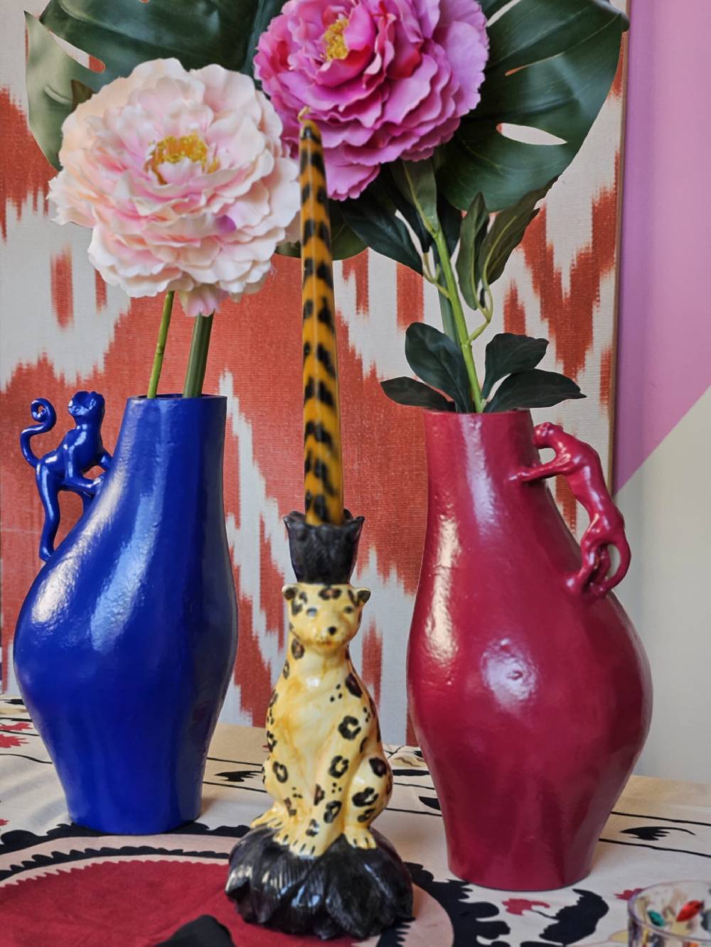 Les Ottomans Menagerie aluminium vases MENA01 Consegna Veloce