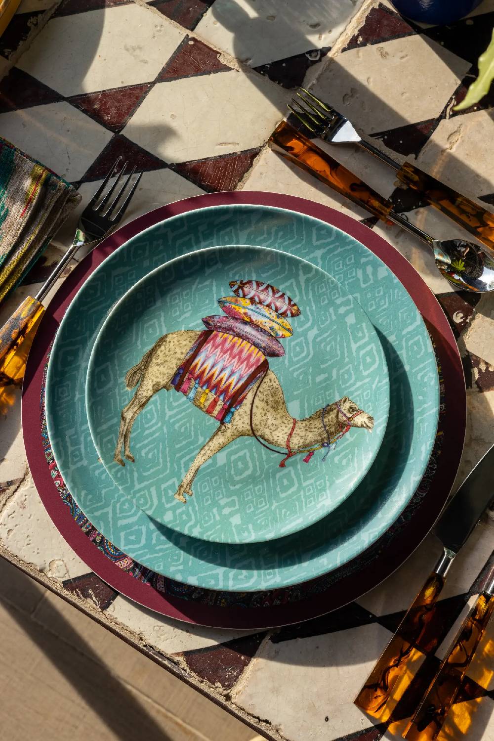 Les Ottomans Matthew Williamson porcelain dessert plate Promozione