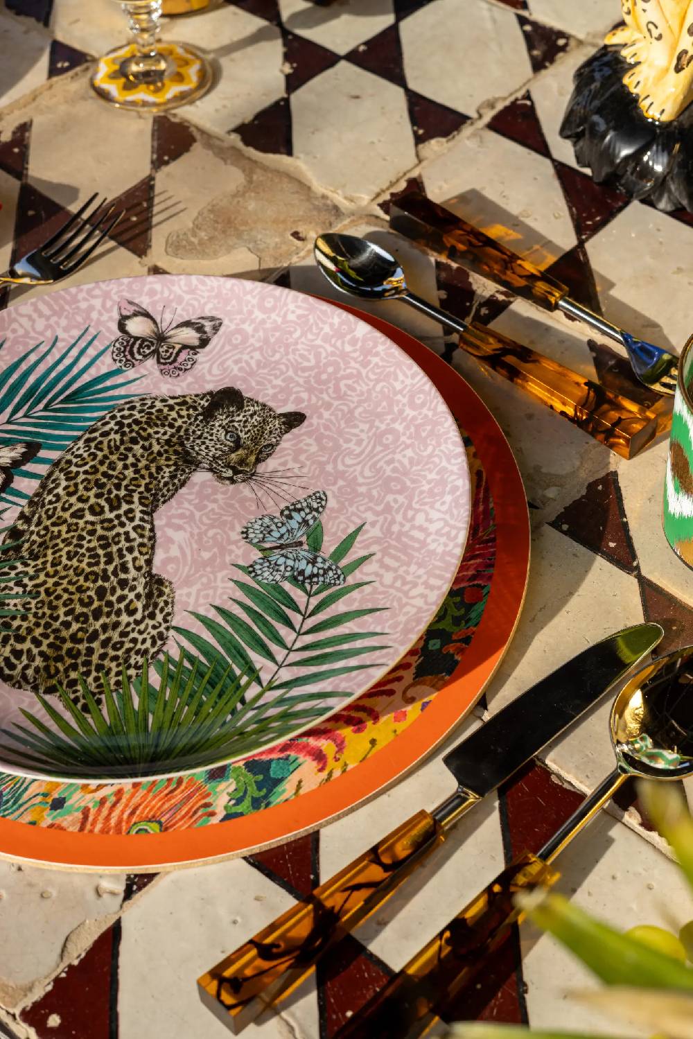 Les Ottomans Matthew Williamson porcelain dessert plate Qualità Garantita