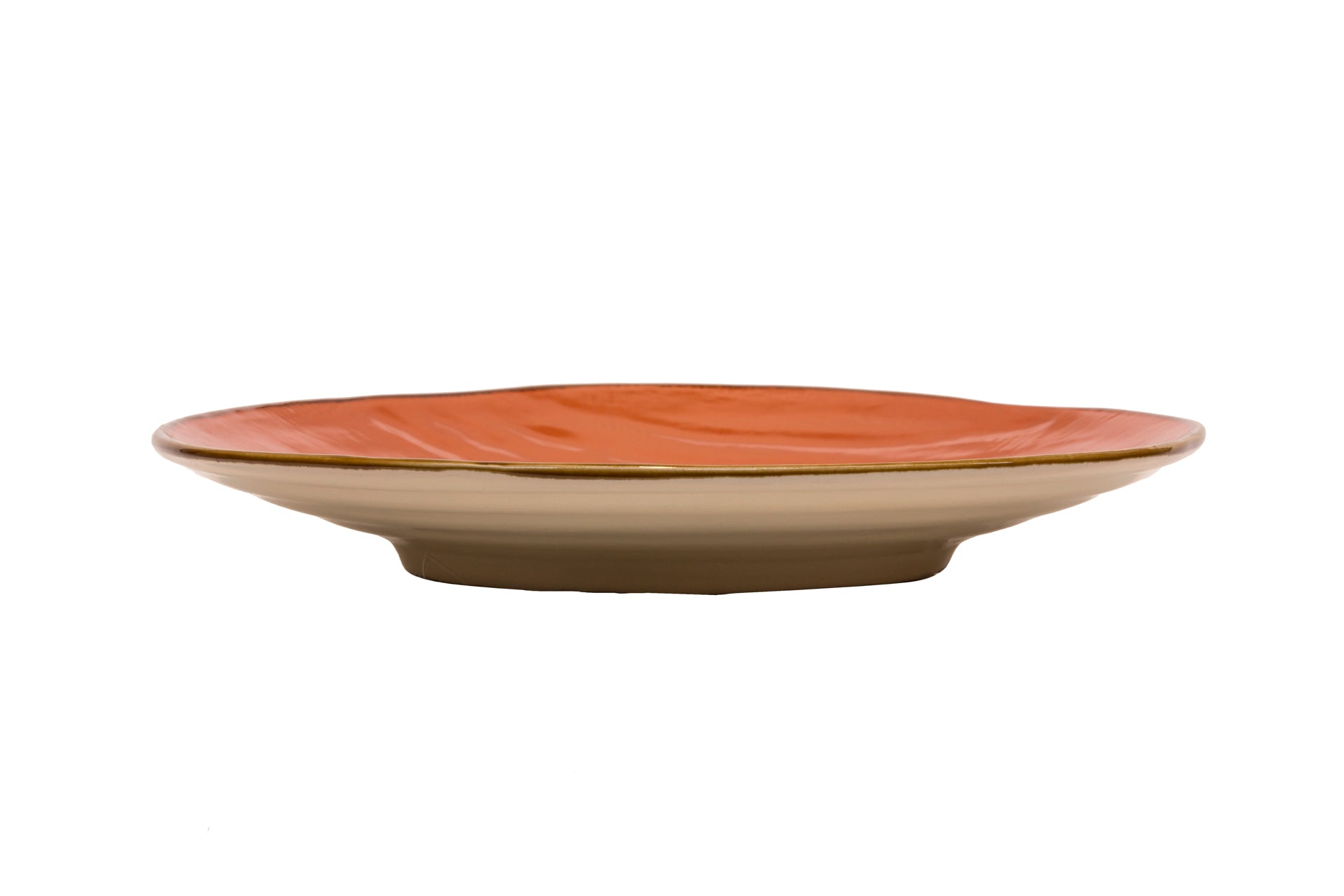 Novità Home Mediterraneo - Piatto Piano in Gres Arancione Vendita Calda