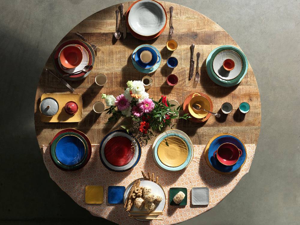 Novità Home Mediterraneo - Piatto Fondo in Gres Giallo Sconti questo mese