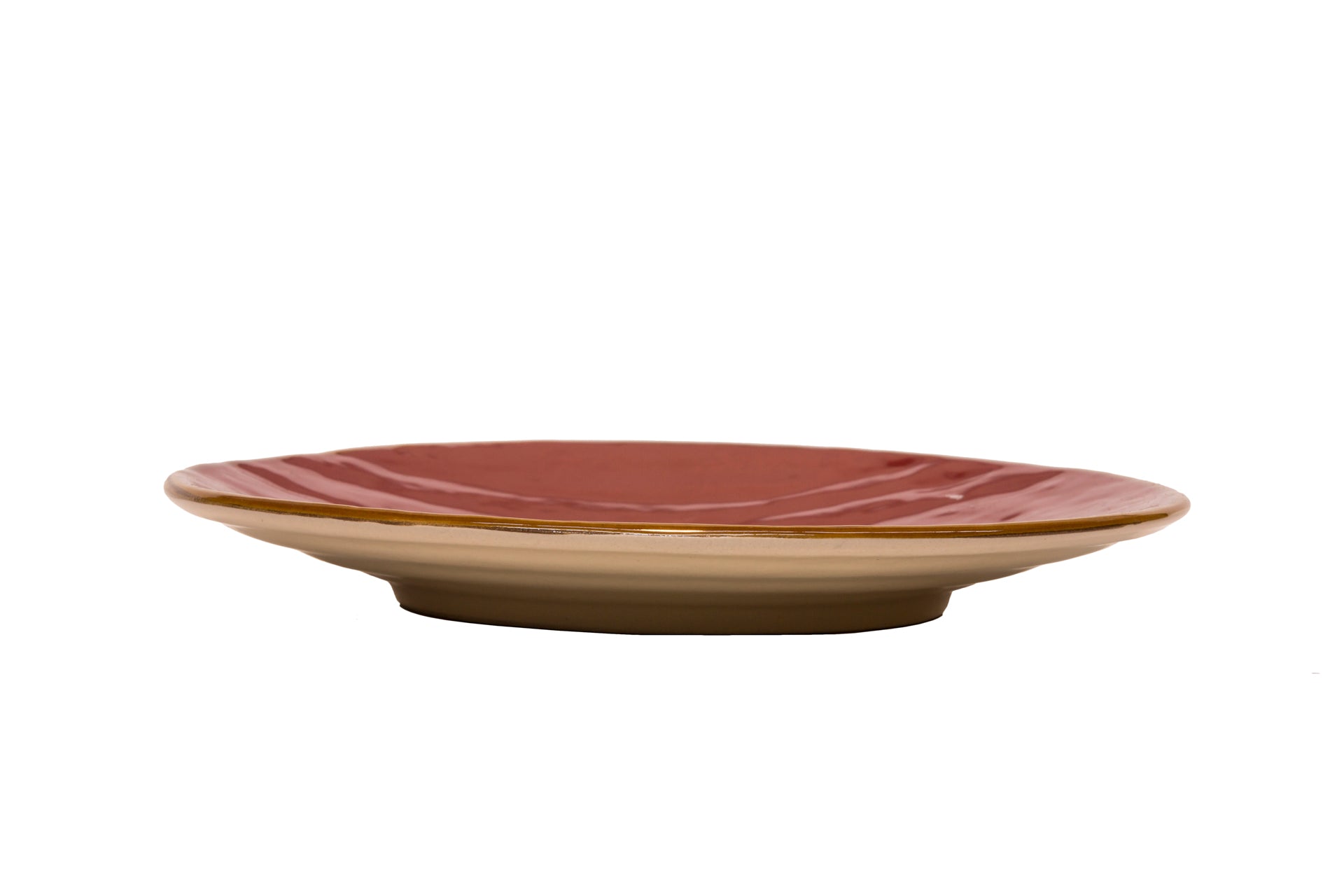 Novità Home Mediterraneo - Piatto Dessert Rosso Spedizione Gratuita