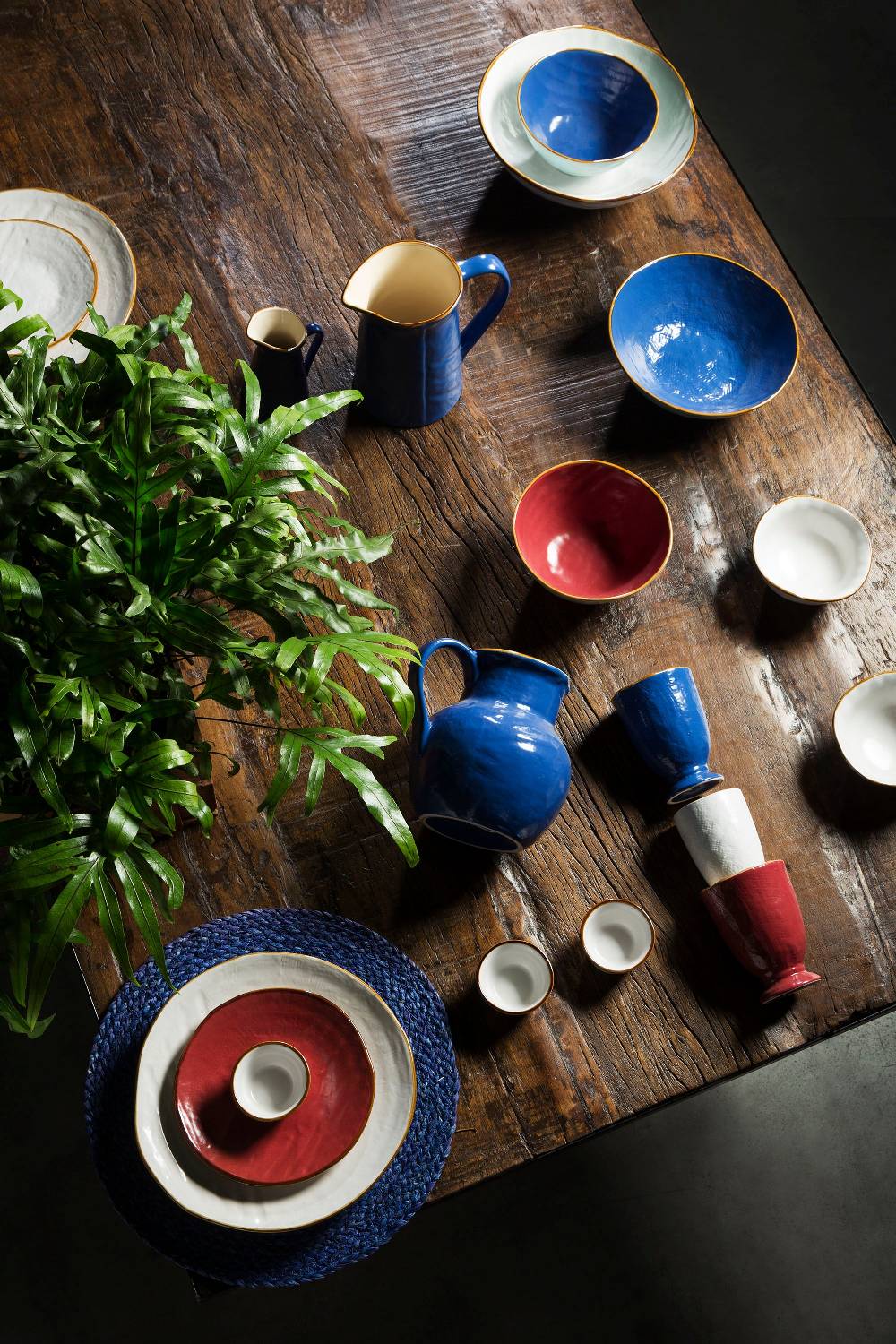 Novità Home Mediterraneo - Piatto Fondo in Gres Rosso In Linea