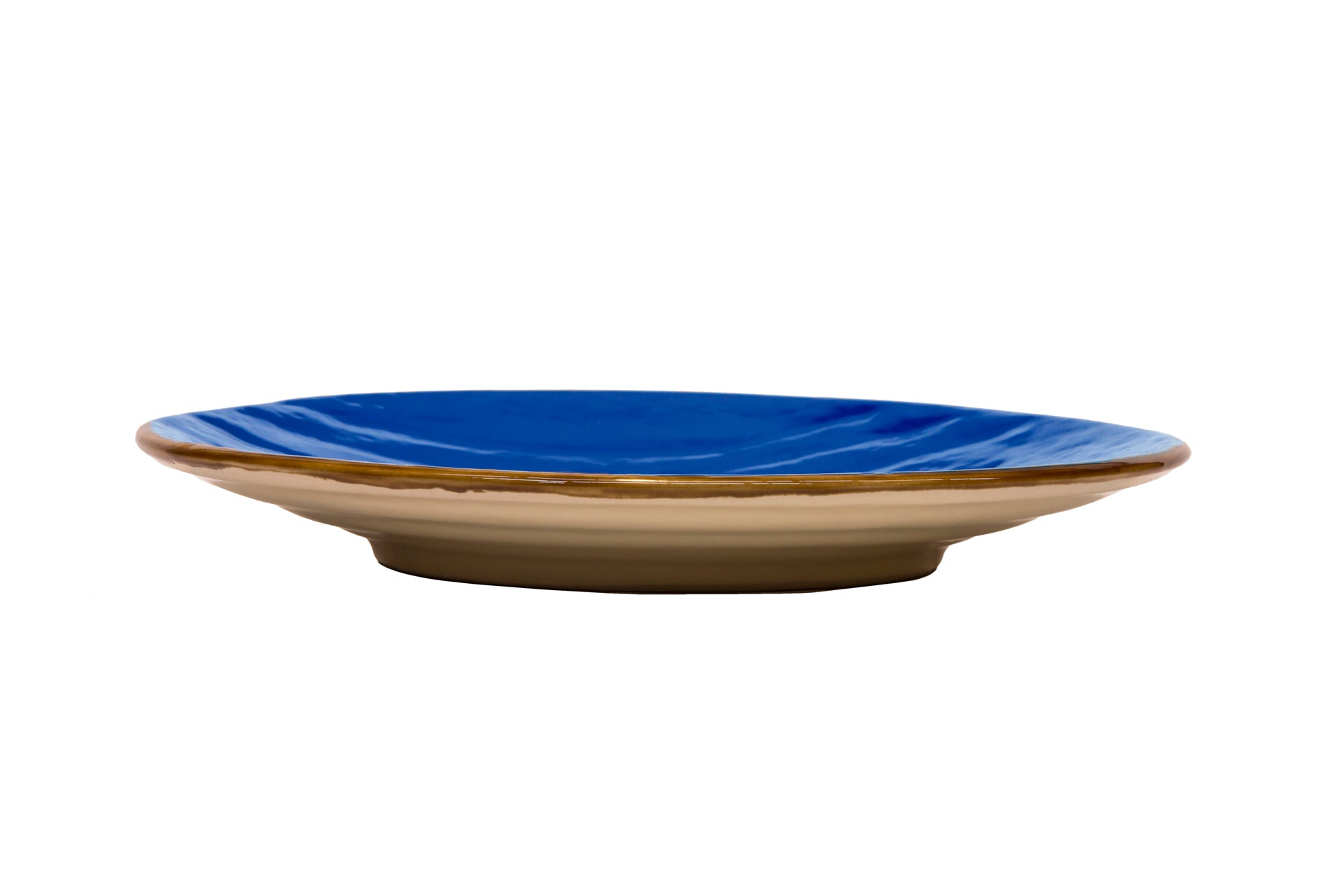 Novità Home Mediterraneo - Piatto Dessert in Gres Blu Pezzi Unici