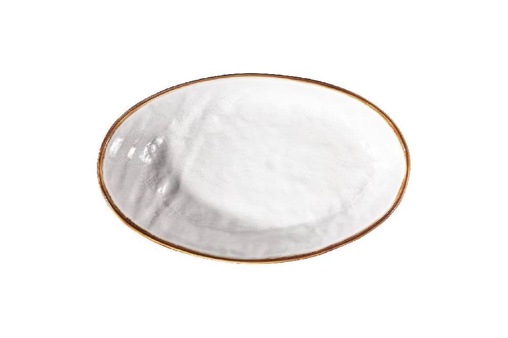 Novità Home Mediterraneo - Vassoio Ovale Piccolo - Colore Bianco Sconto