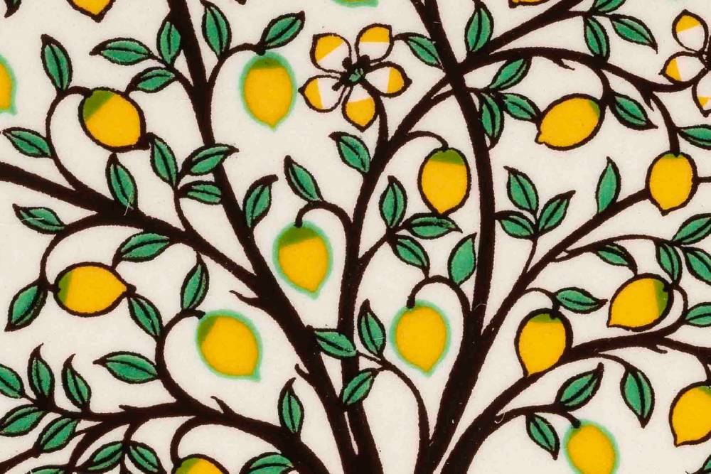 Novità Home Sottopentola smerlato decoro a mano in ceramica Outlet