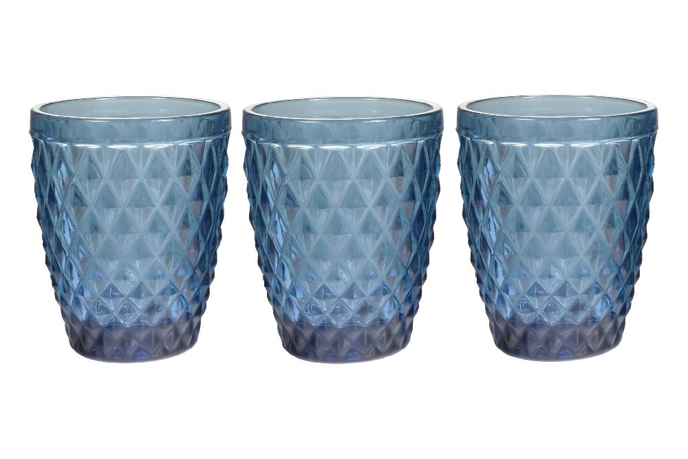 Novità Home Winston - Bicchiere Acqua In Vetro Blue Vendita Economica