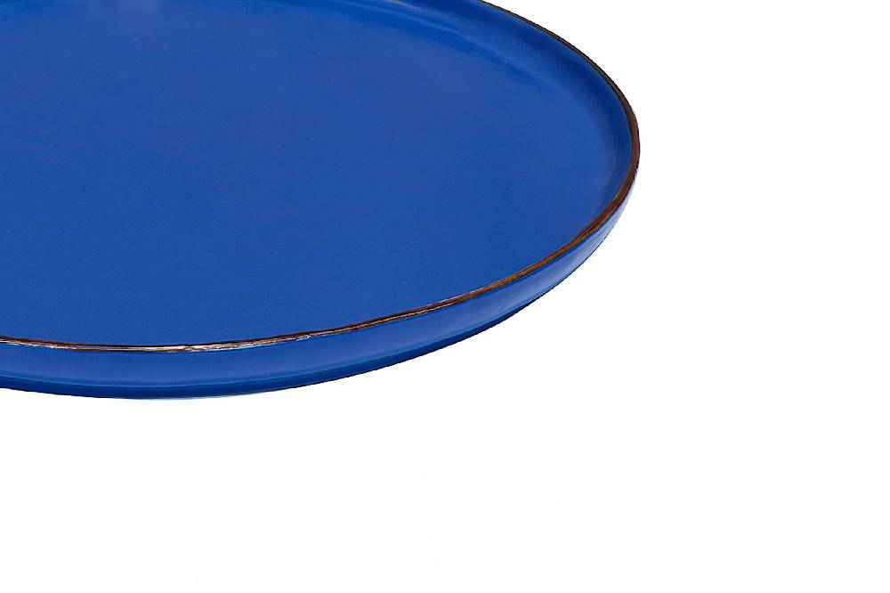 Novità Home Mediterraneo - vassoio tondo bordo alto - blue Italy