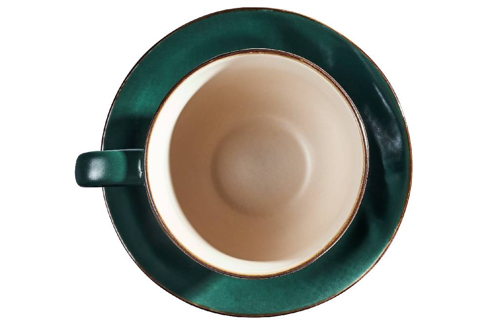 Novità Home Mediterraneo - Tazza Macchiato con Piattino Verde Vendita