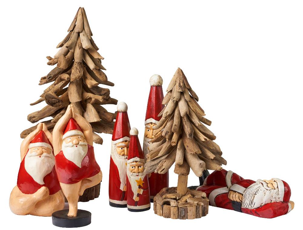 Novità Home Albero di Natale Piccolo in Albasia Marrone Acquista Ora
