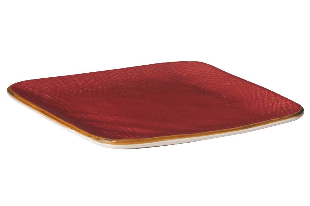 Novità Home Mediterraneo - piattino quadrato rosso Shopping Online