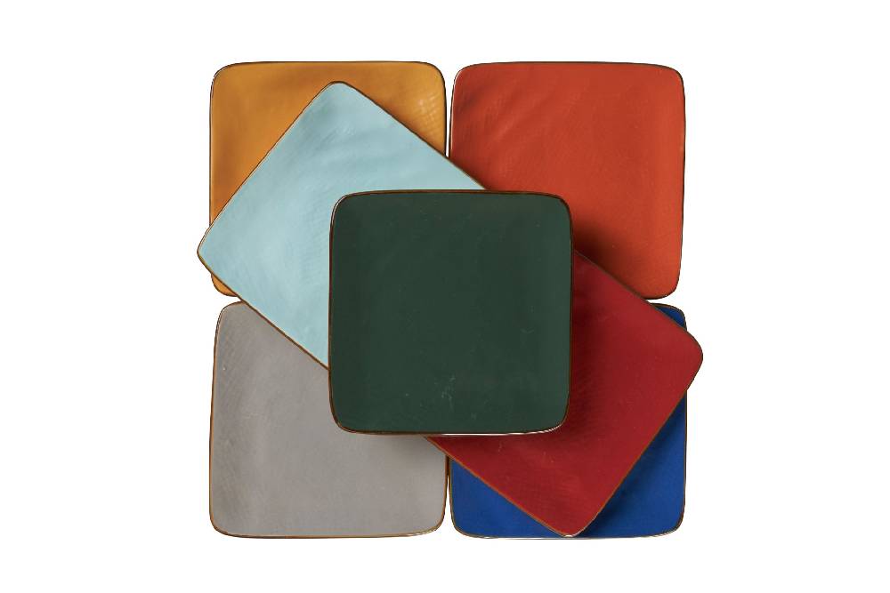 Novità Home Mediterraneo - piattino quadrato rosso Shopping Online