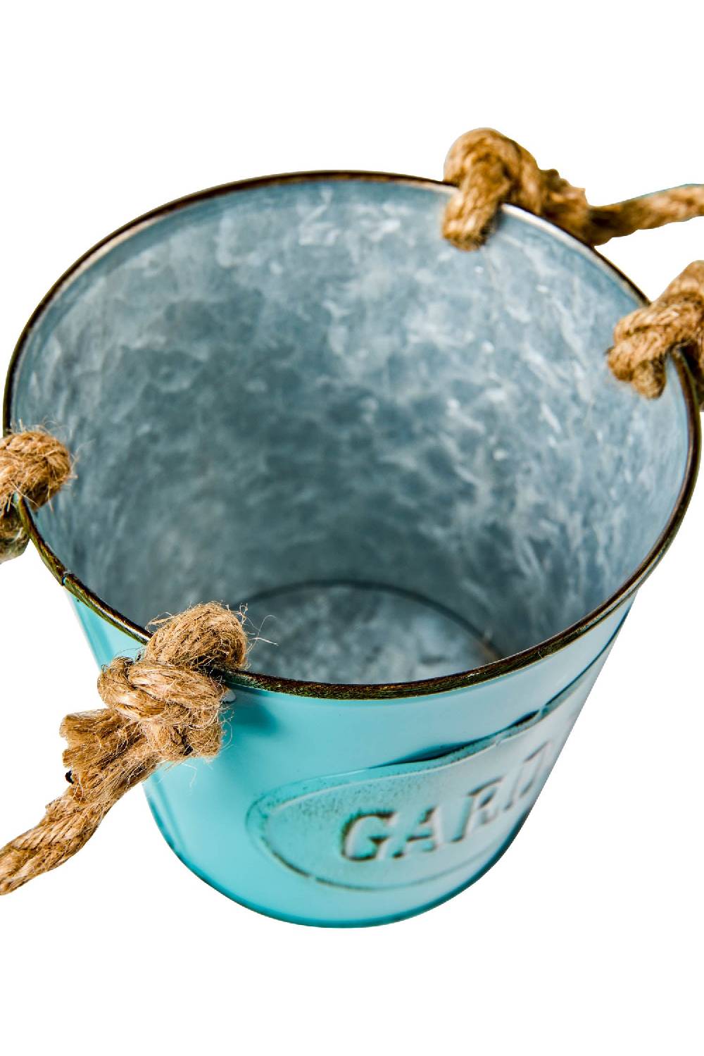 Novità Home Garden - Set 3 Cache-Pot in Zinco e Corda Novità