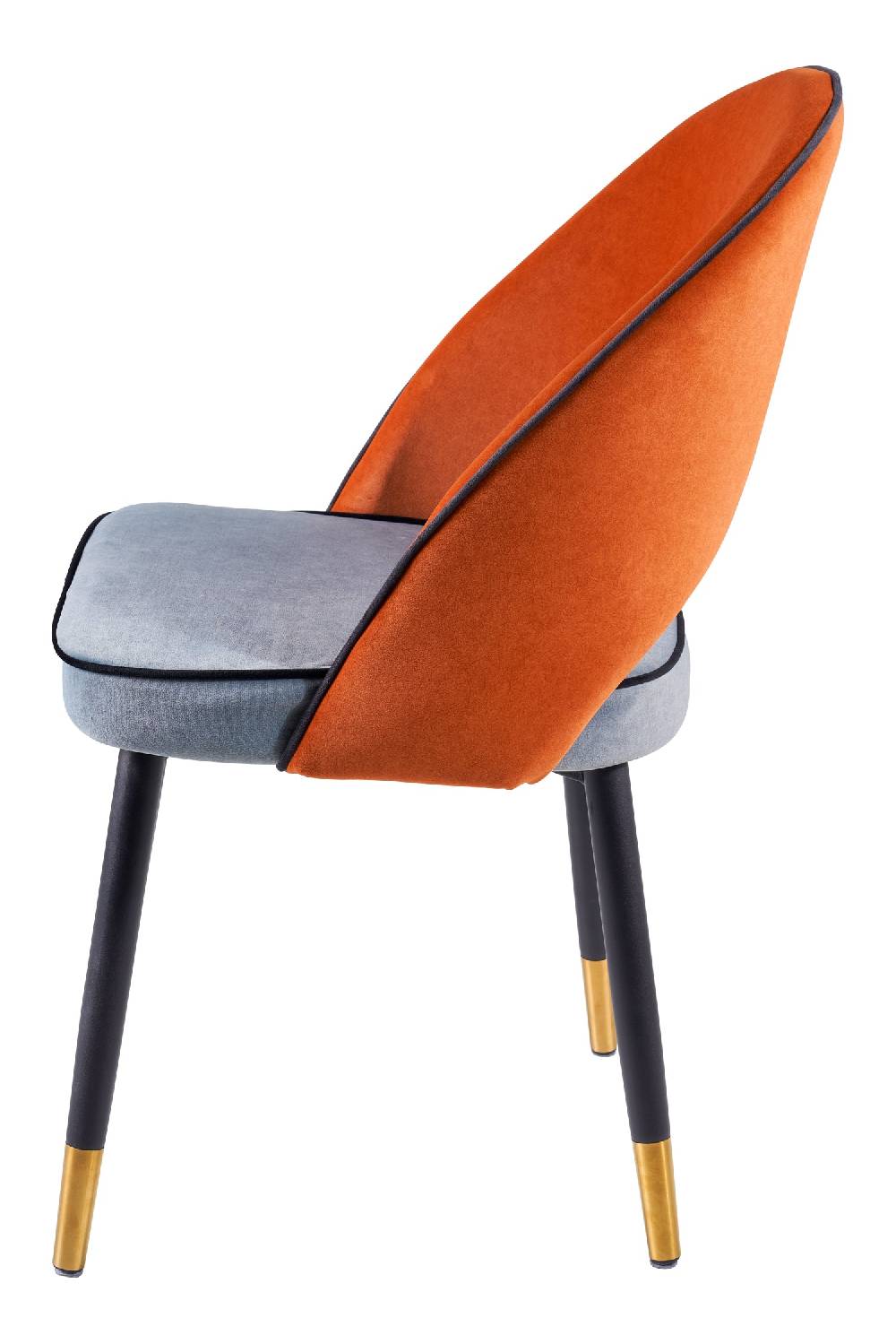 Novità Home Holly - Sedia Seduta Azzurra Schienale Arancio Presa