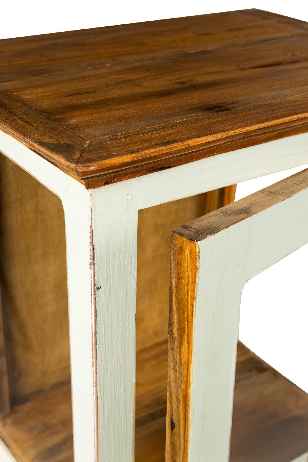 Novità Home Recycle - Vetrinetta in Legno con Sportello Beige Offerta