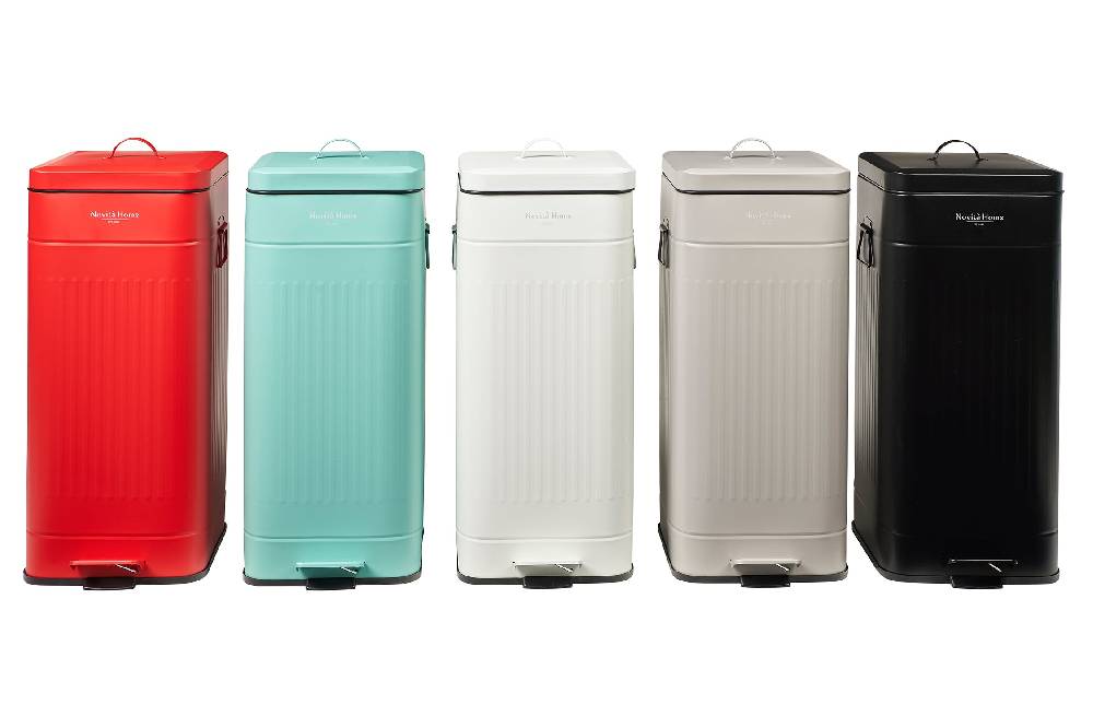 Novità Home Daily Trash - Pattumiera tiffany opaca - grande 30 l - in metallo Italy