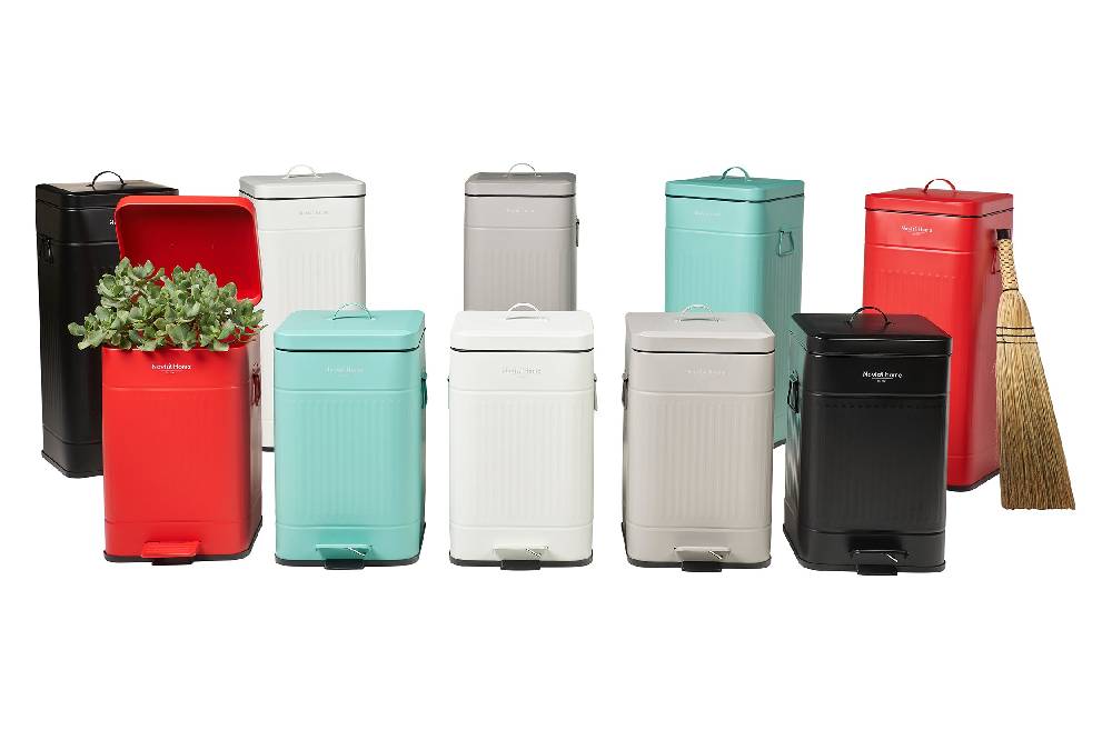 Novità Home Daily Trash - Pattumiera tiffany opaca - grande 30 l - in metallo Italy