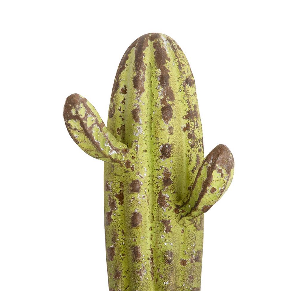 Novità Home Cactus - attaccapanni in metallo verde - 3 ganci Consegna Veloce
