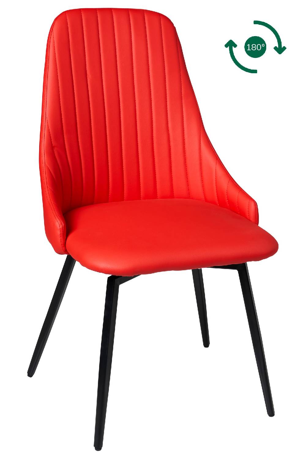 Novità Home Elvis - sedia in pu rossa Online