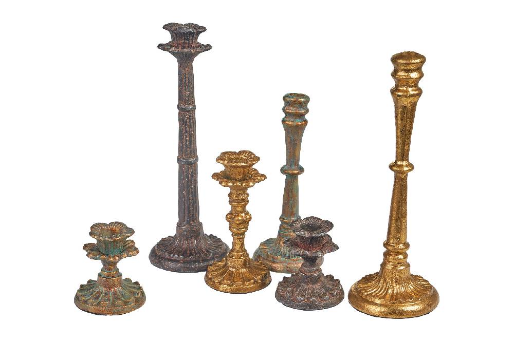 Novità Home Merry - candelabro stilizzato medio verde rame Saldi