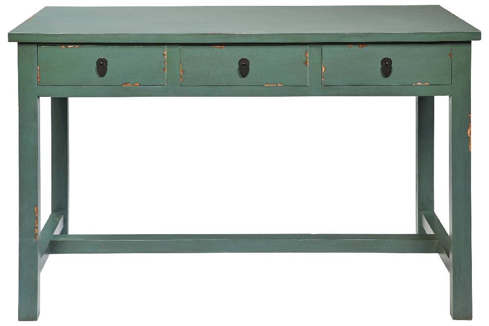 Novità Home Fuji - scrivania 3 cassetti in legno salvia In Linea