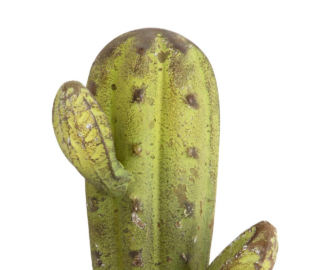 Novità Home Cactus - attaccapanni in metallo verde - 2 ganci Convenienza
