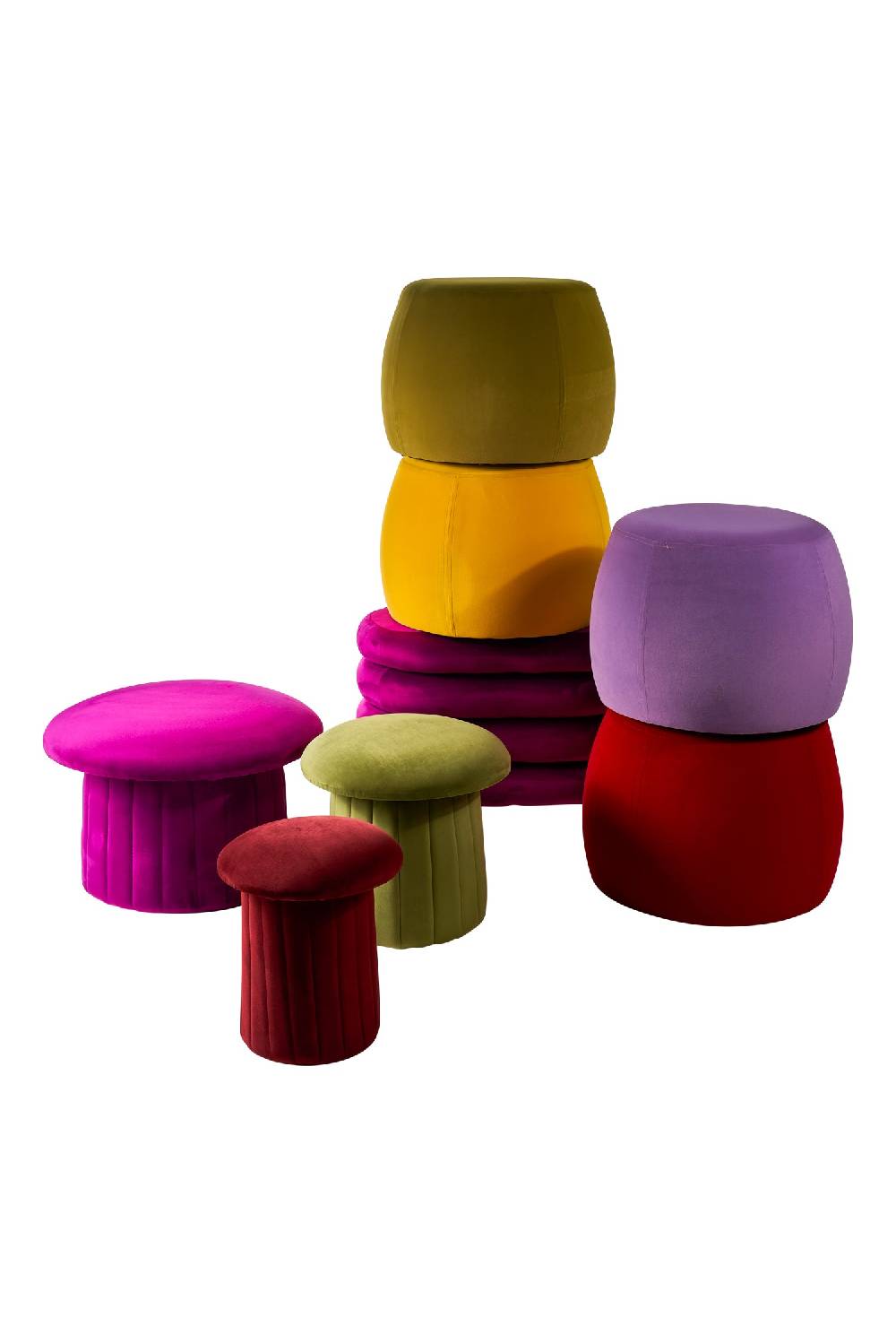 Novità Home Bois - pouf large purple Presa