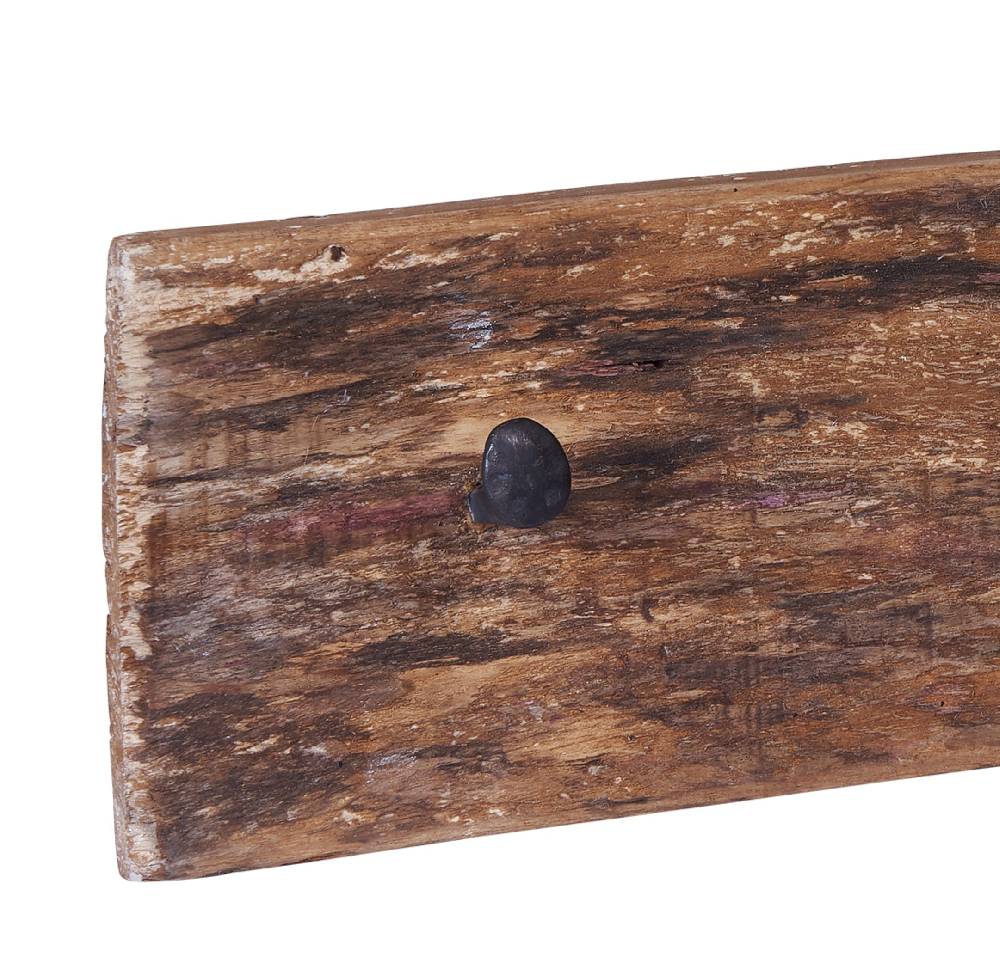Novità Home Attaccapanni legno ganci metallo - 3 posti Grande vendita