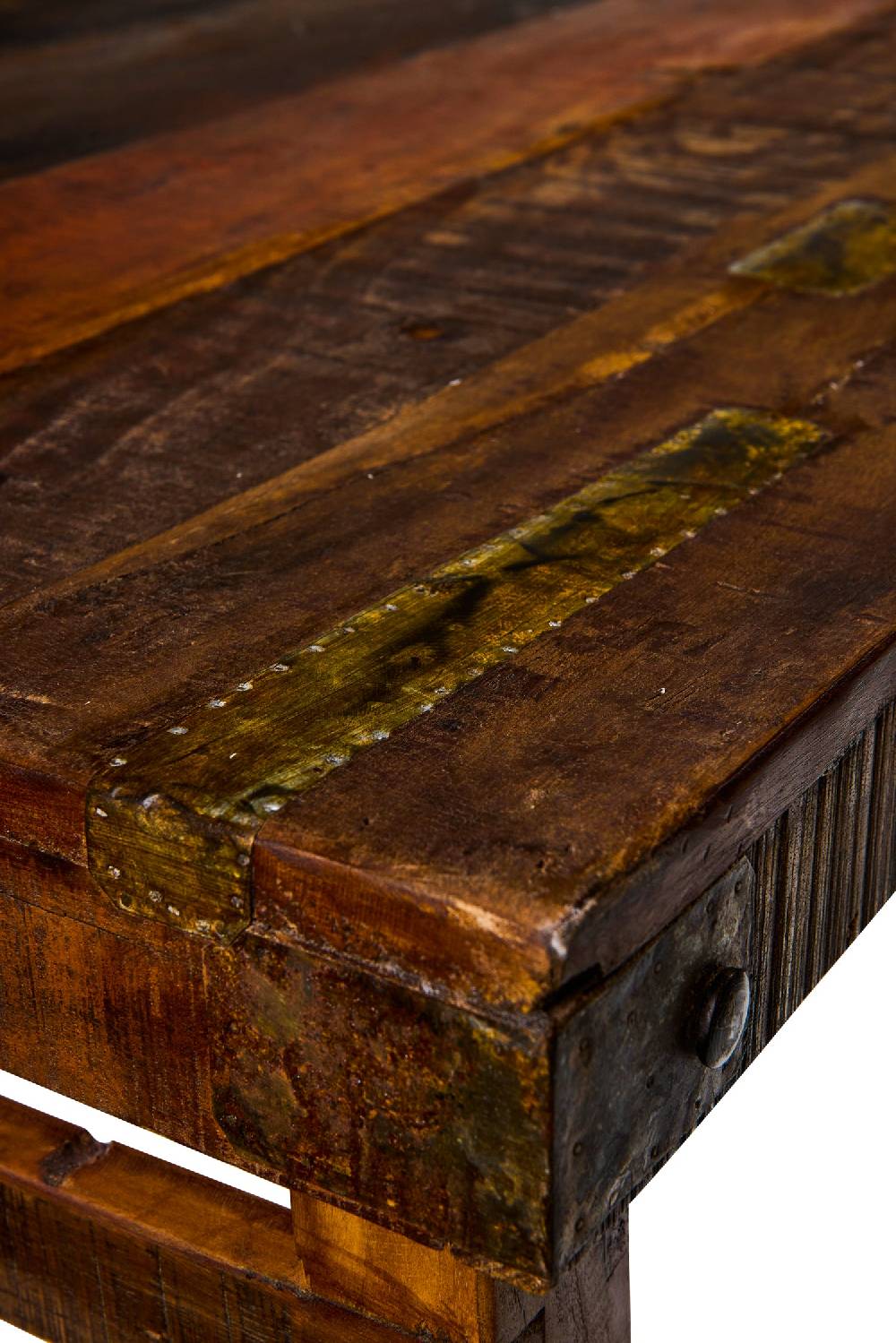 Novità Home Tavolo da Pranzo in Legno di Recupero con Gambe Pieghevoli In Vendita