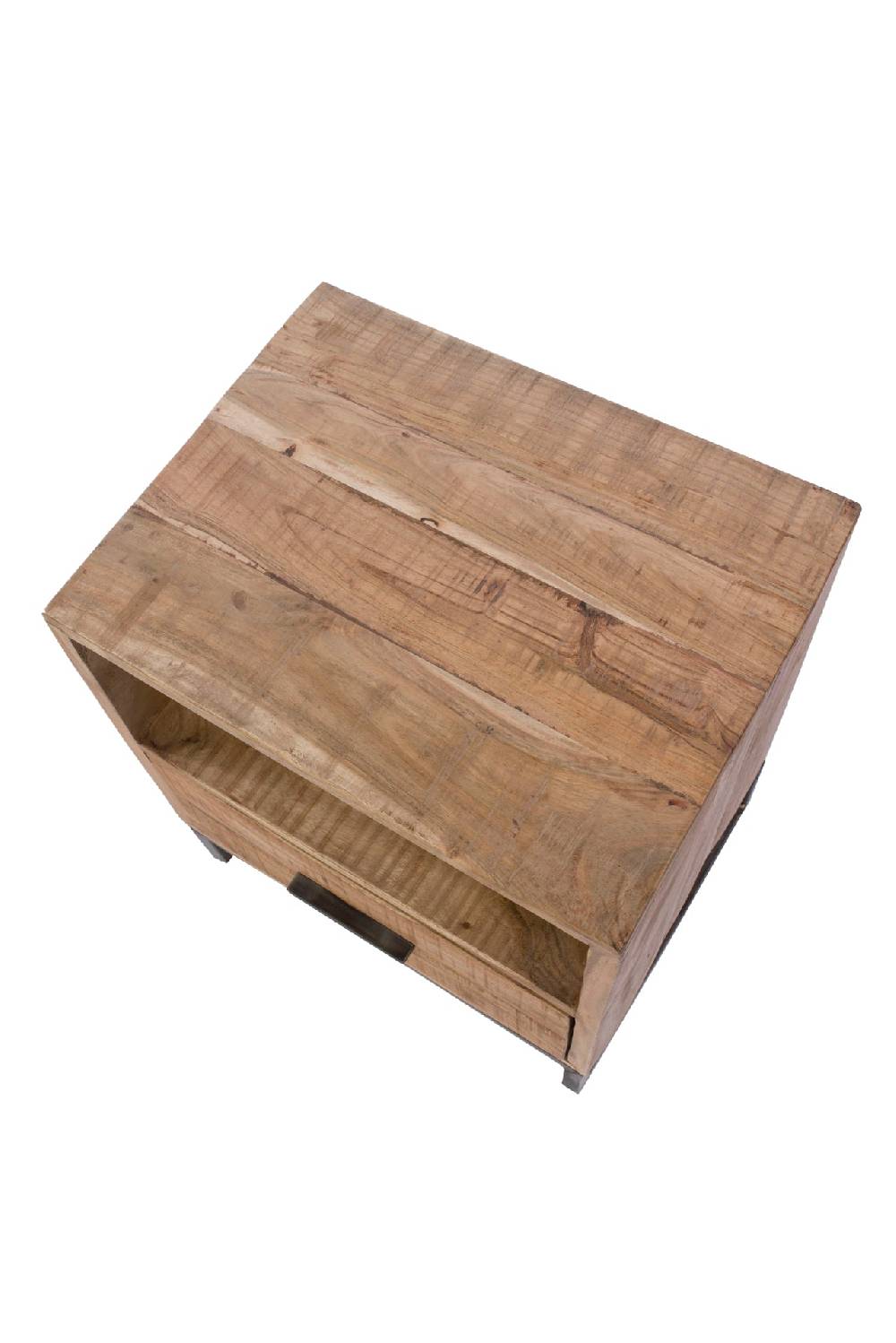 Novità Home Comodino 1 cassetto in legno e metallo Liquidazione