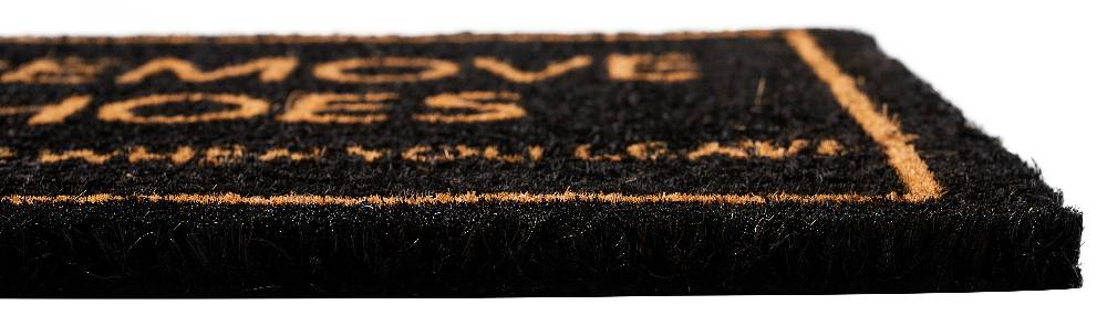 Novità Home Coco door mat - please remove your shoes black Super Saving Price
