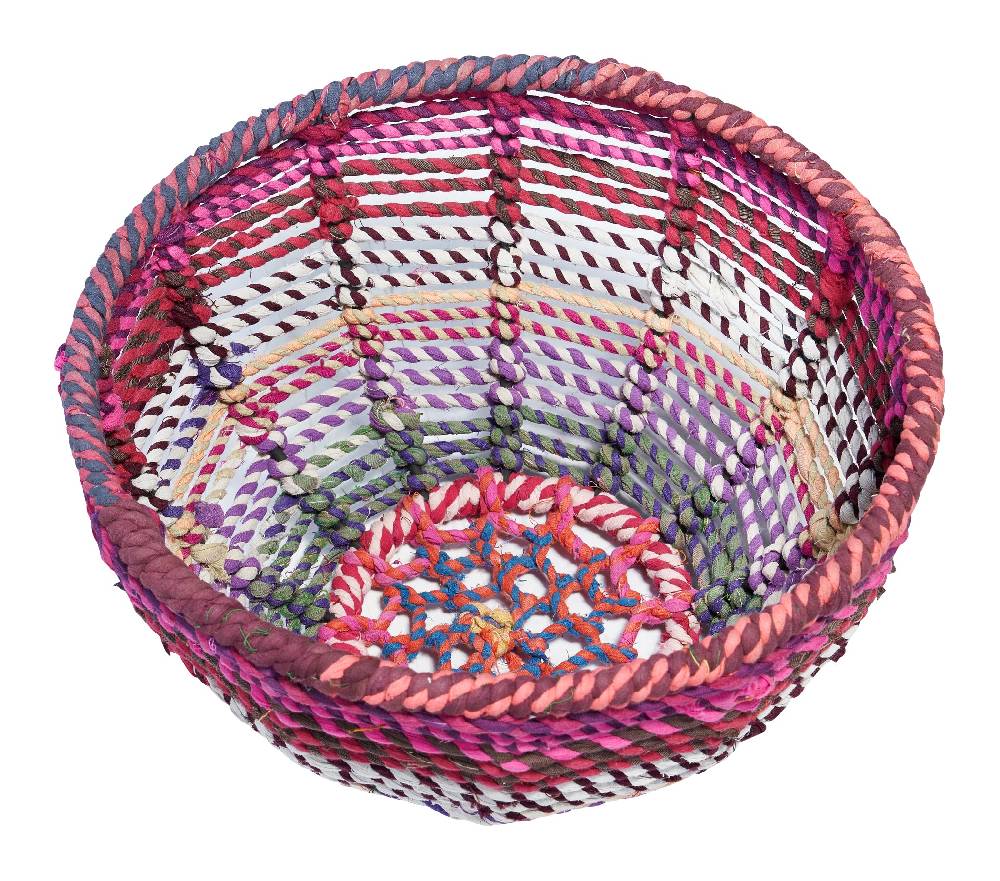 Novità Home Cesta rotonda in cotone di recupero - set 1/2 Italia