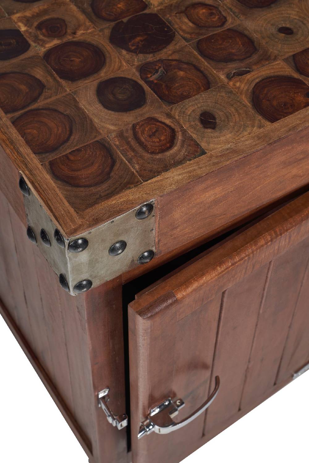 Novità Home Butcher - credenza piccola tagliere con 1 sportello in legno Prezzo Ridotto