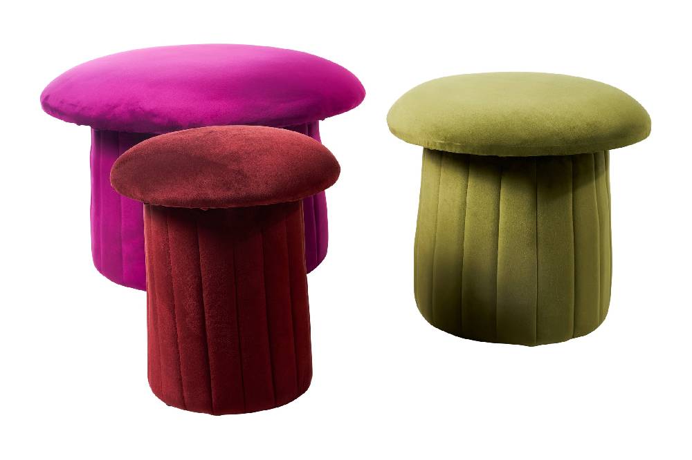 Novità Home Bois - pouf small rosso cinabro Offerta