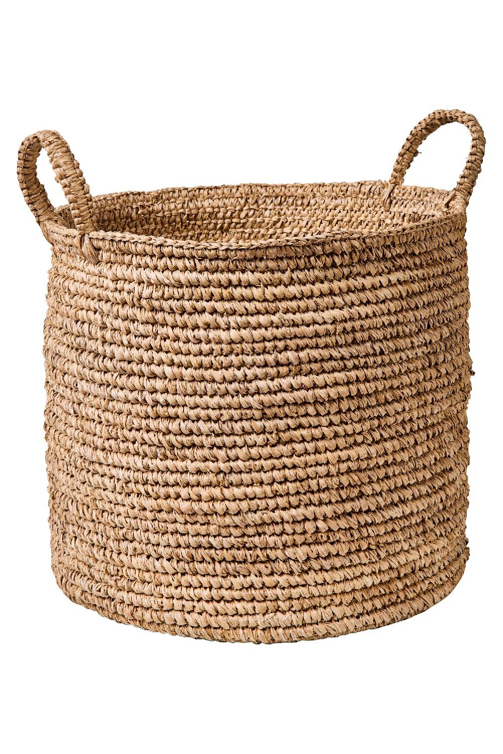 Novità Home Weaves - Cesta Con Manici Intreccio Uncinetto I Più Venduti