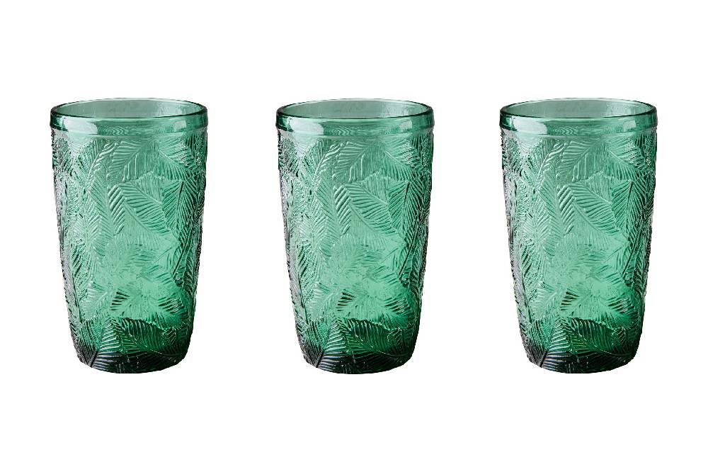 Novità Home Livingstone - Bicchiere Bibita Verde Set 1/6 Smaltimento dello stoccaggio