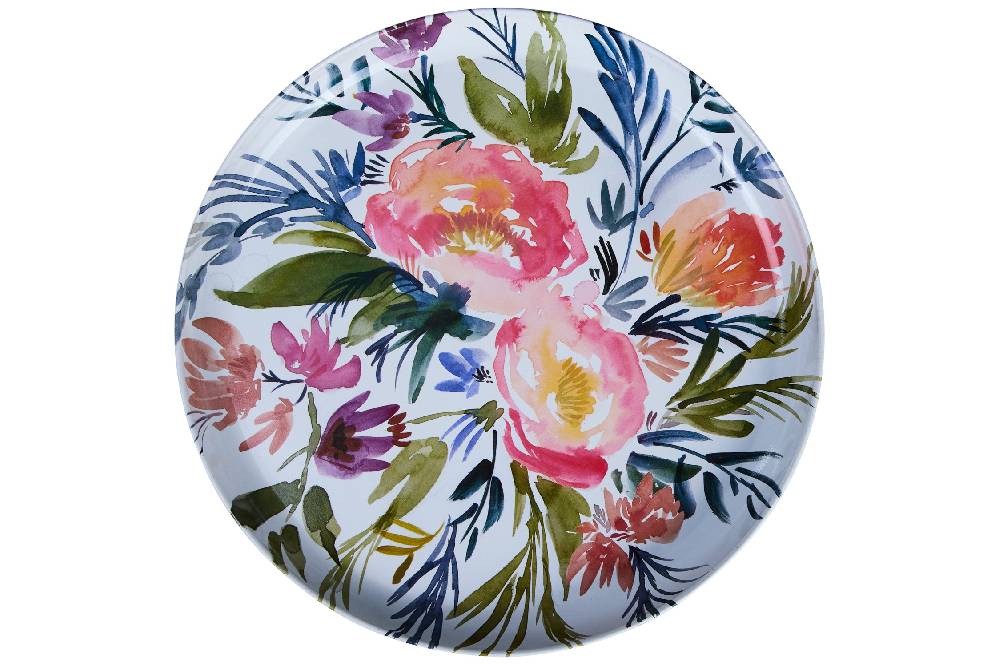 Novità Home Vincent - Vassoio Tondo Floreale Jour Liquidazione